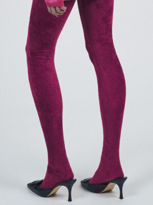 CHENILLE TIGHTS | FUXIA
