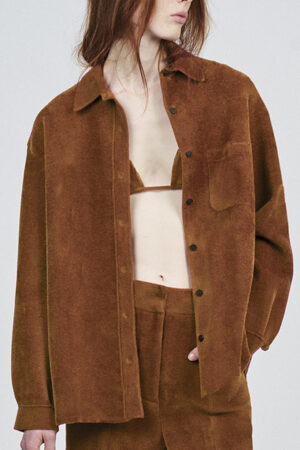 CHENILLE OVERSIZE SHIRT