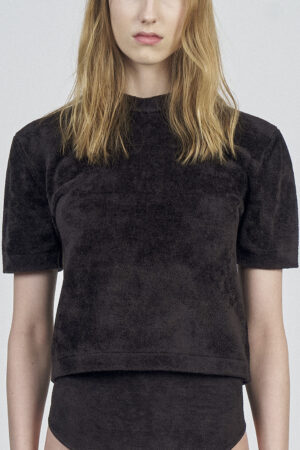 CROP CHENILLE T-SHIRT