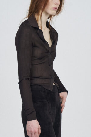 LIQUID BRIGHT VISCOSE CARDIGAN | FONDENTE